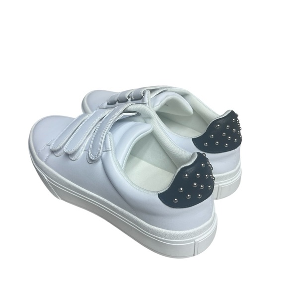 NWOT J/Slides White Gennie Leather Sneakers 8 - Picture 6 of 9